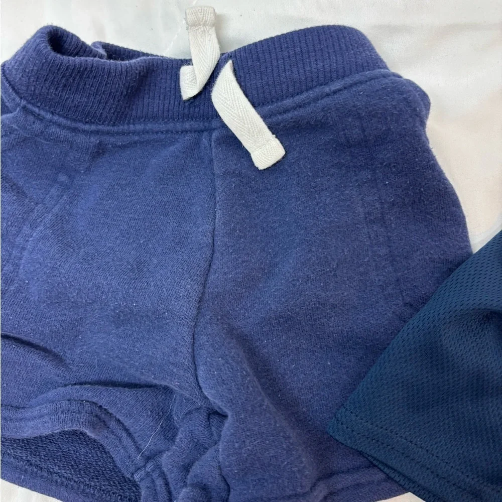 Bundle of 6 Kids Shorts Set - Blue, Black, Gray Athletic shorts